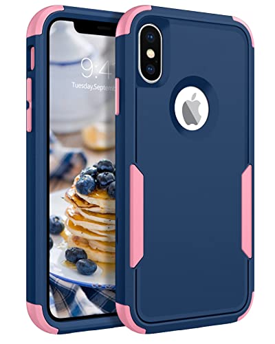 Coque iPhone Xs antichoc BENTOBEN 3 en 1 protection rigide et silicone antidérapant 5.8 pouces