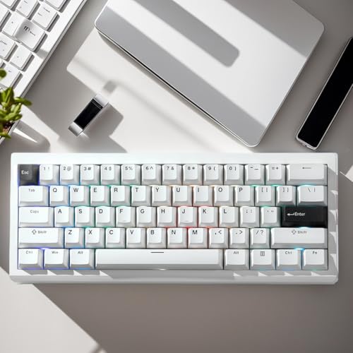 Mini clavier de jeu sans fil mécanique à 60% avec rétroéclairage RVB - 5