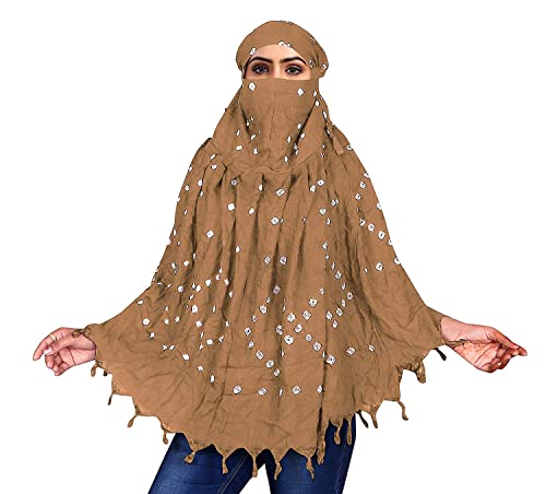Image of Cotton Long Scarf Cum Mask Scarves Usable for Vehicle Driver | White Printed Design Fabric | Universal Size | Soft & Breathable Sun Protection | For Girl & Women