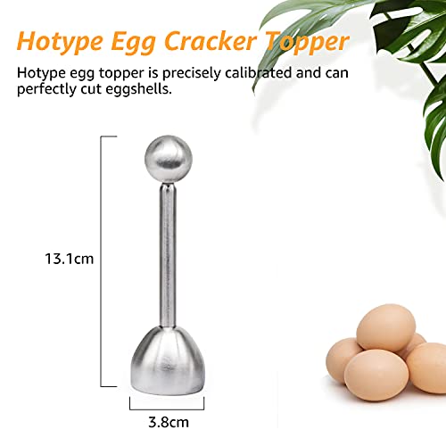 Hotype Egg Cracker Topper, Stainless Steel Soft Hard Boiled Egg Shell Cutter, Egg Shell Separator Remover, Eggs Cutter, Eggshell Opener - Image 2