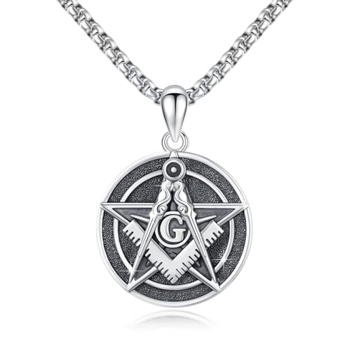 Collier maçonnique argent à porter au quotidien ou pour les cérémonies