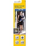 Insektenschutz Vorhang bei dem Sie die Breite des Fliegengitters von 105 auf 130 cm ausziehen können, dank der Teleskopschiene