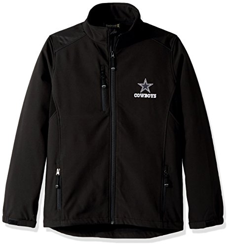 dunbrooke NFL Dallas Cowboys Men's Softshell Jacket, Medium, Black