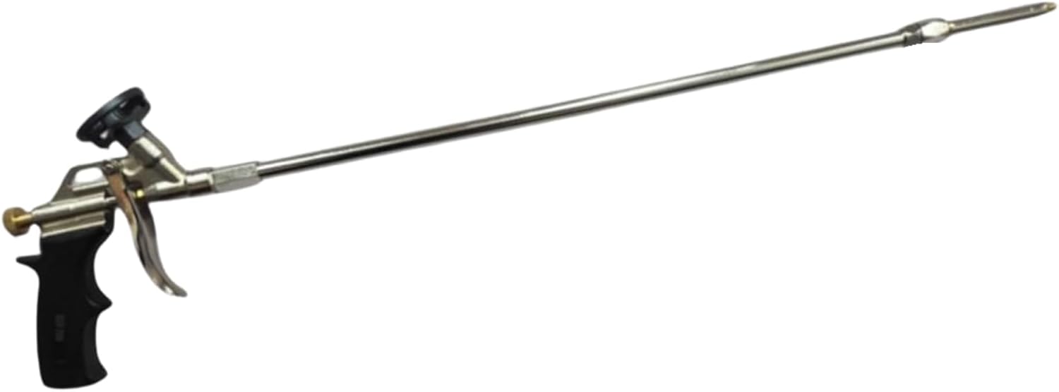Vega Bond Ergonomically Designed Long Nose Applicator Gun for Spray Foam with PTFE Non-Stick Coated Basket can Rotate up to 360° at a 30° Angle. Works with All Brands. 24 Inches