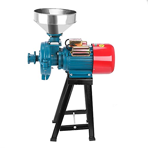 110V Electric Rice Corn Grain Coffee Wheat Feed Mill Wet Dry Cereals Grinder
