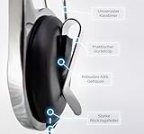 Keep it Reel® Komplettset: JoJo Handysicherung mit Clip-Schnalle und Edelstahl-Adapter - Sicher durch den Urlaub - Geldbeutel, Schlüssel und Ausweis-Hülle | Schwarz - Ausrüstung Für Handyschutz - 5