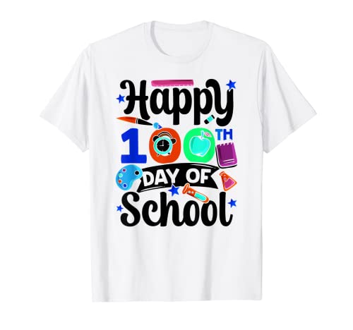 Happy 100Th Day Of School Sweet Cute 100 Days Team Sprüche T-Shirt