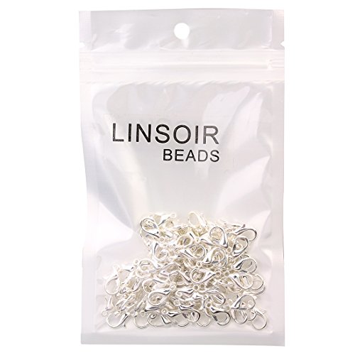 Linsoir Beads F112SR12X6 Lobster Clasp 12Mmx6Mm Alloy Jewelry Claw Clasps For Jewelry Making Gold/Silver/Red Copper/Black/Gun Black/Rhodium Tone Jewelry Clasps 50Pcs/Bag thumb #6
