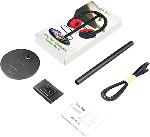 Headphone Stand Gaming Headset Stand With Wireless Charging Sturdy 2-In-1 Headset Holder & Wireless Charger For Iphone 8/8 Plus/X Samsung S8/S8 Pluss7/S7 Edge/S6/S6 Edge #TOP6