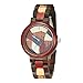 Produktbild Qqzmd Wooden Watches Retro-Mode-Uhr, Männer Geschäfts-Quarz-Uhr, Bunte wasserdichte Uhr, umweltfreundliche Haut, 10 Meter Wasserdicht, Best Gifts (Color : T8014WWC)