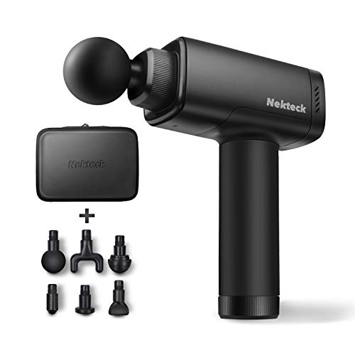 Nekteck Massage Gun, Deep Tissue Percussion Muscle Massager for Athletes Pain Relief Therapy