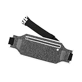 Healvian Sport Bauchtasche für Damen und Herren Leichtes Wasserabweisendes Material Große Hüfttasche für Handy bis 6,5 Zoll Schweißresistent für Laufen und Outdoor