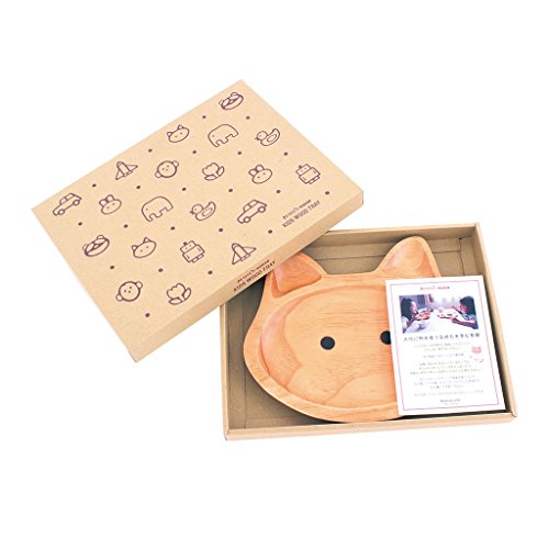 Time Concept Kids Petits Et Maman Wooden Plate - Cat - Reusable Home/Party/Picnic Dinnerware