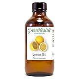 GreenHealth 4 oz Lemon Essential Oil (100% Pure & Uncut)