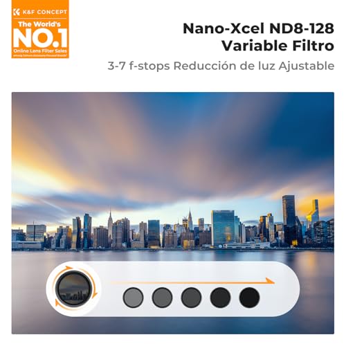 Filtro variable ND8-128 con vidrio óptico de 28 capas para máxima nitidez 2
