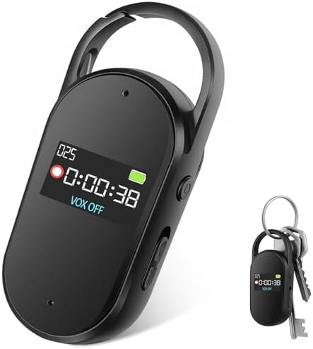 64GB Grabadora de Voz - Portátil Mini Grabador de Audio Digital P...