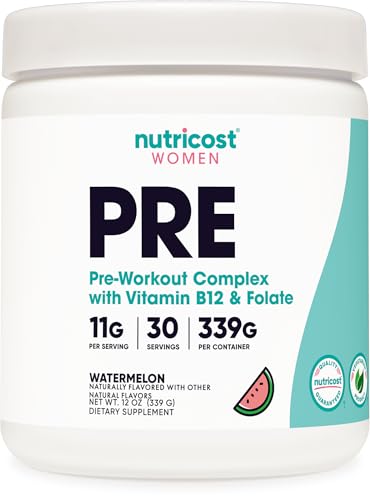 Image of Nutricost Pre-Workout Powder for Women, Watermelon, 30 Servings