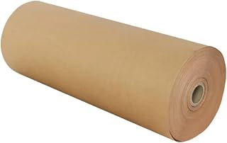 LCUVIMPEX Rollo de Papel de Embalaje de Regalo， Rollo de Papel Kraft marrón de Pulpa de Madera Original, 10/30/50 Metros, Papel de Embalaje tampón(50cm x 30 Meters)