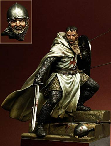 Kit modelo 1/18 para armar Caballero Templario antiguo miniatura 1