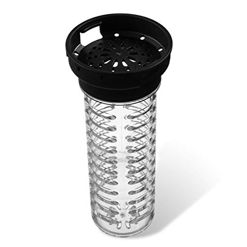 720°DGREE Infuseur de Remplacement Original pour uberBottle | Infuseur à Fruits, Conteneur à Fruits | Taille : L | Convient pour 650ml, 1000ml & 1500ml
