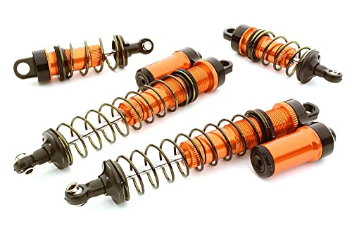 Integy RC Billet Machined Piggyback Shock Set for Vaterra Twin Hammers 1.9 Rock Racer