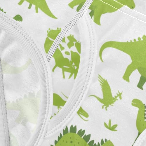 Dinosaurs Green Silhouette Toddler Boys' Comfort Kids Underwear Cute Children Undies 5