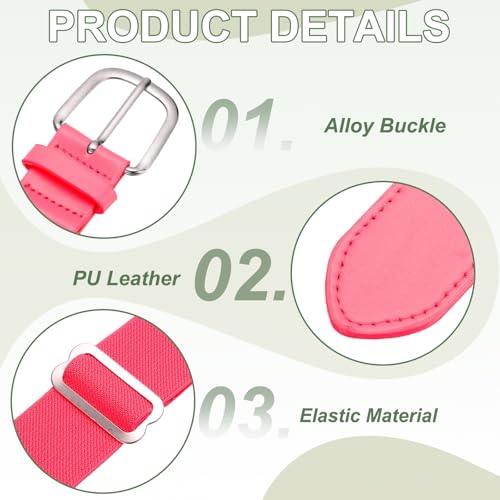 YELARXI Cinto de beisebol de couro PU, cinto de softball, cinto elástico ajustável para uniforme de