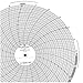 Partlow 10" Circular Chart Recorder Paper, 0 to 100, 12 Hours, 100/Box