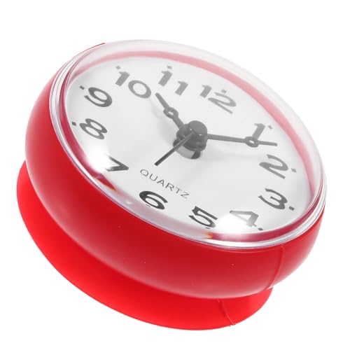 STOBAZA Shower Wall Clock with Cup Stylish Display for Bathroom Kitchen Spa More for Humid Environments Decorative Wall Clock No Battery