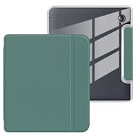 360 graden draaibare hoes voor 6 inch Kobo Clara BW 2024 uitgebracht, afneembaar magnetisch ontwerp beschermende verstelbare standaard cover duidelijke achterkant met automatische slaap/waak (zwart