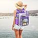 SDFGHG Clear Backpack,Sturdy Shape Heavy Duty Large Clear Backpack,Casual Daypacks(Purple)