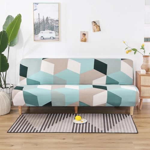 OKJK Housse clic clac à Motifs imprimés,Housse de canapé Pliante Extensible,Tissu Doux et Confortable pour canapé de Salon,pour Les familles avec Animaux...