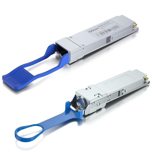 1 Pack of 100 Gigabit QSFP28 MPO Multi-Mode Transceiver and 1 Pack of 100G QSFP28 Loopback Module for SFP+ Port Testing