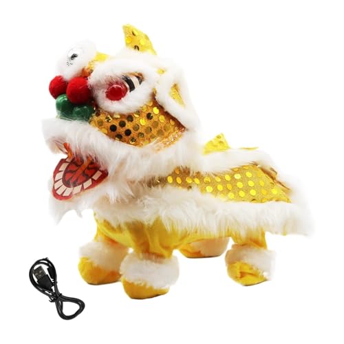 Jouet lion chantant peluche interactive apprentissage patrimoine enfant