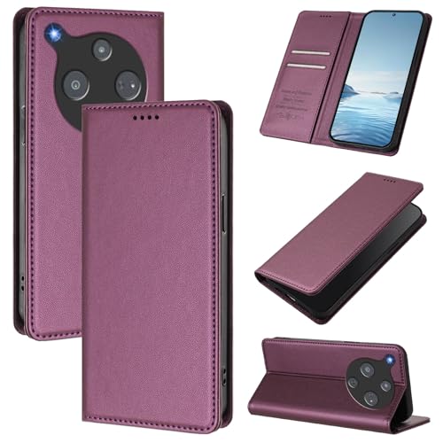 Cover �Ή��@�� for ZTE Nubia P9 Pro 5G,�Ή��@�� for Optus X Pro 2 5G PU�{�}�b�gTPU �}�O�l�b�g�X�i�b�v���E�H���b�g�X�}�z�P�[�X Purple