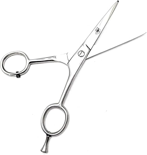 G.B.S Tijeras de barba 3n1 para hombre, corte y peinado, tijeras de acero inoxidable para barba, bigote, cejas, pelo de nariz, estuche de viaje de