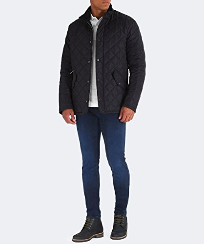 Barbour Men's Chelsea Sportsquilt Jacket Black L - Image 3