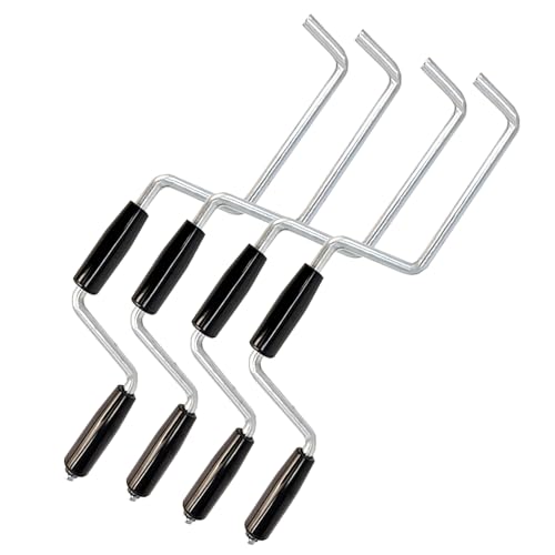 Quality Life Heavy Duty Winch Strap Winder for Flatbed Trailer, Solid Steel Winding Straps Roll-up Hand Roller, Tie-Downs Winch Straps for Truck Trailer -4pcs