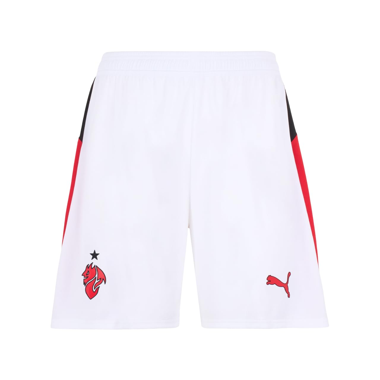 A.C. Milan Away Football Shorts 2025/2026 Season Official Adult XL White