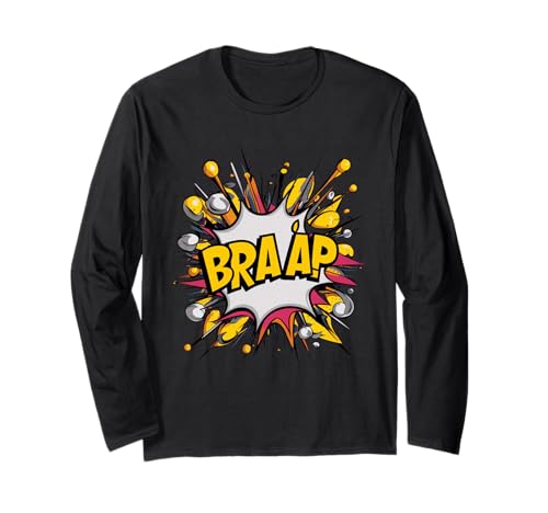 Ropa Braap Vintage para fanáticos de motocross y enduro Manga Larga
