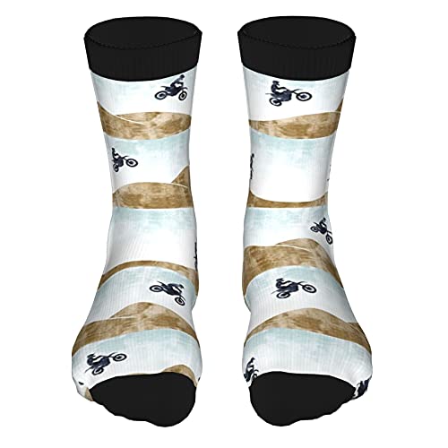 Elasonn ELASONN-SDJG3#-B2 Motocross Dirt Bike - Men Women Novelty Comfort Casual Ankle Crew Socks Long Crazy Socks Dress Socks Athletic Tube Stockings thumb #1
