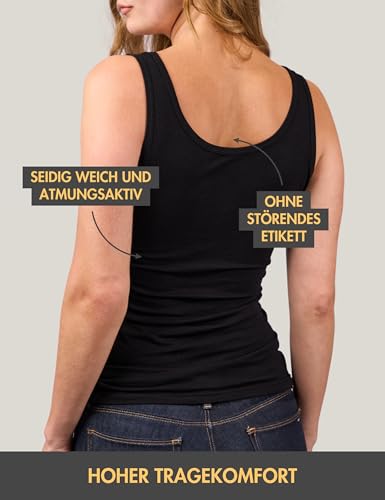 Basic-Treasure-3er-Pack-Unterhemden-Damen-Spaghettitraeger-Top-Damen-Premium-Bambus-Unterhemd-Damen-Luftiges-und-duennes - Sparfuchs24.io - Preisvergleich & Top Angebote Online