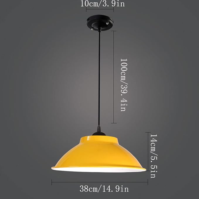 GERAGUR E26 Schroef Hanglamp industriële Stijl Kroonluchter Lampenkappen Enkele Kop Luidsprekereilandverlichting Office Drop Verstelbare Plafondverlichtingsarmatuur Bar Decoratieve Verlichting photo 3