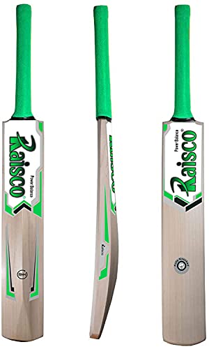Raisco Popular Willow Natural Finish Wood Cricket Bat Full Size 335 Inches For 14+ Years Boys & Girls With Cover Bag For Rs. 350 @ 42% off