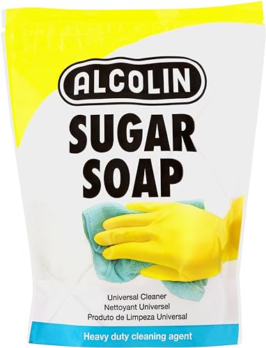 ALCOLIN Sugar SOAP 500 Grams is a Strong Biodegradable Non Flammable anionic Detergent Cleaner for Cleaning of previously Painted Surfaces.