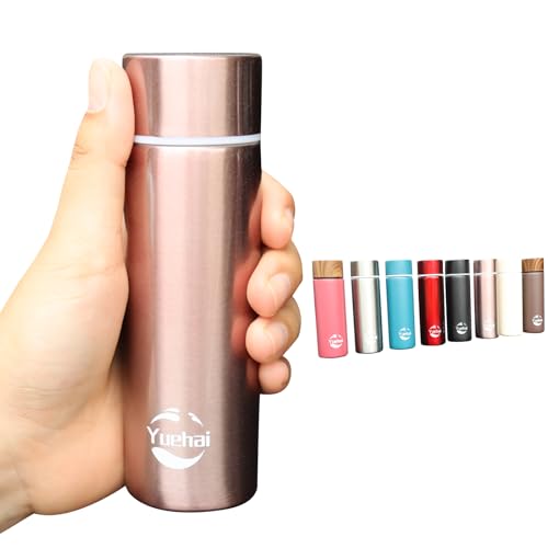 YUEHAI Borraccia in acciaio inox, mini fiaschetta da 150 ml, per caffè, sottovuoto, piccola capacità, portatile, da viaggio, borraccia termica (caffè)