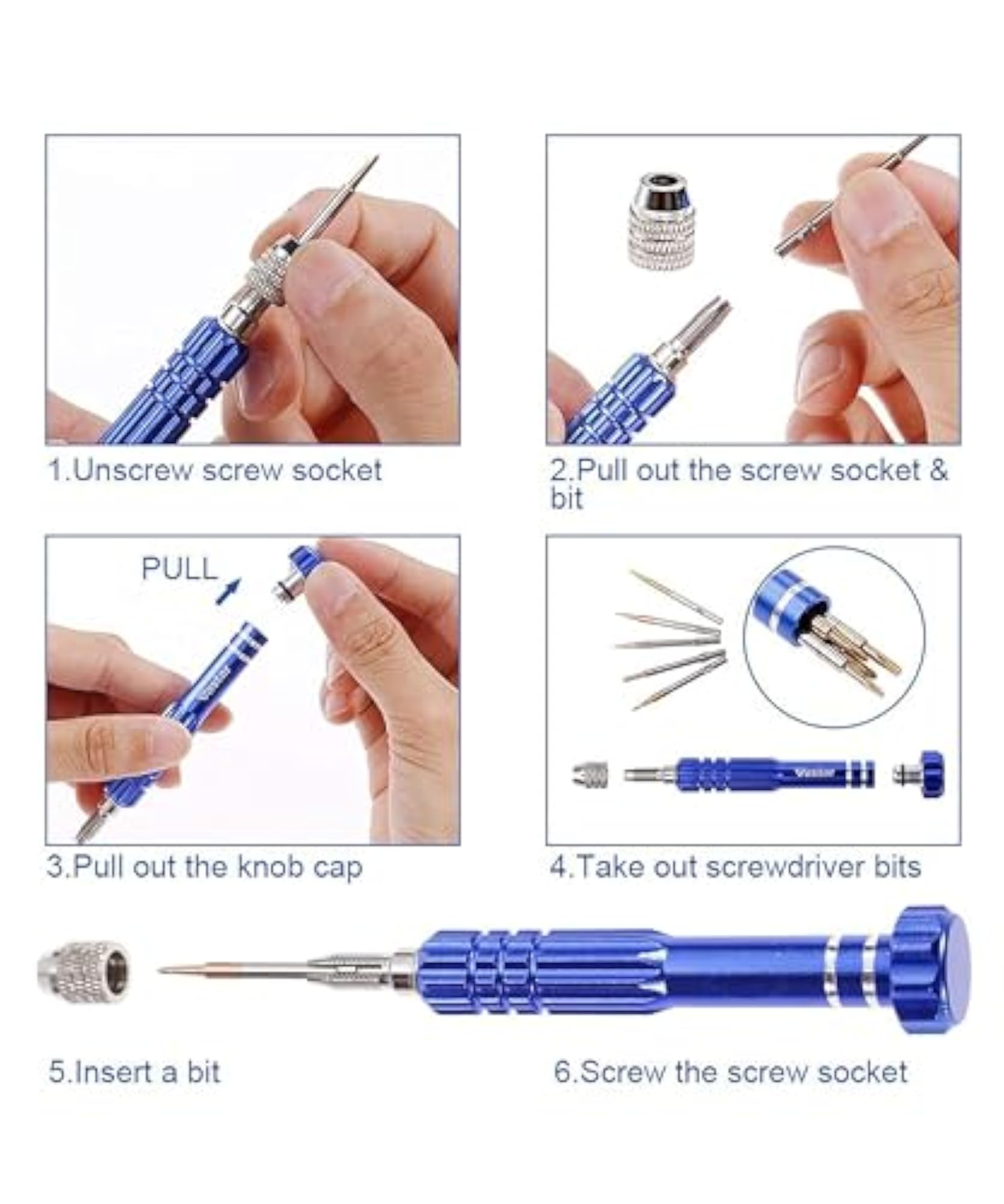 5 in 1 Screwdriver Set for Mobile & Small Devices