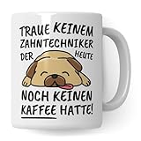 ✅ ZAHNTECHNIKER BRAUCHEN KAFFEE: Witzige Zahntechniker Tasse für alle Kaffeesüchtigen, die Hunde lieben. Dieser witzige 