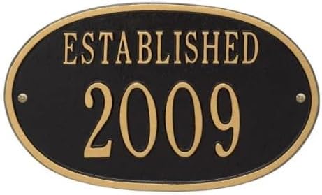 Comfort House Est. Year Metal House Sign - MADE IN USA Established Year Plaque # 68160