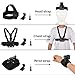 GOLRTRAL 3 in 1 Accessories Set for GoPro Hero 13 12 11 10 9 8 7 6 5 4 3 Black, Chest Mount Harness/Head Strap Mount/ 360°Rotating Wrist Strap, Adjustable Flexible Accessories Kit